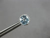 2.25CT DIAMOND & AAA BLUE TOPAZ 14KT WHITE GOLD ROUND CLASSIC HALO STUD EARRINGS