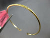 .40CT INTENSE FANCY YELLOW DIAMOND 18K YELLOW GOLD FLEXIBLE CUFF BANGLE BRACELET