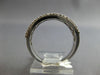 WIDE .75CT WHITE & BLACK DIAMOND 14KT WHITE GOLD MULTI ROW CRISS CROSS LOVE RING