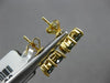 ESTATE 2.15CT BLUE DIAMOND 18KT YELLOW GOLD CLASSIC SQUARE FLOWER STUD EARRINGS