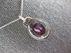1.59CT DIAMOND & AAA RUBY 14KT WHITE GOLD OVAL & ROUND LOVE KNOT PENDANT #27261