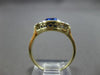 1.84CT OLD MINE DIAMOND & AAA SAPPHIRE 14K 2 TONE GOLD 3D ENGAGEMENT RING #27941