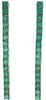 ESTATE 3.90CT AAA EMERALD 18KT WHITE GOLD 3D CLASSIC BAR FUN HANGING EARRINGS