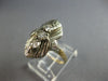ANTIQUE LARGE .30CT OLD MINE DIAMOND 14KT WHITE GOLD 3D ANNIVERSARY RING #27753