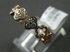 .44CT DIAMOND 14KT ROSE GOLD ROUND CLASSIC MULTI FLOWER SEMI ETERNITY LOVE RING