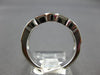 1.12CT DIAMOND 14KT WHITE GOLD 3D CHANNEL SEMI BEZEL WEDDING ANNIVERSARY RING