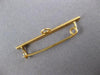 ANTIQUE CLASSIC 14KT YELLOW GOLD 3D FILIGREE BAR CHARM BABY PIN #27403