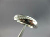 ESTATE .10CT DIAMOND 14KT WHITE GOLD 3D CLASSIC WAVE WEDDING ANNIVERSARY RING