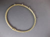 .18CT DIAMOND 14K 2 TONE GOLD 5 STONE FLEXIBLE WOVEN ETOILE CUFF BANGLE BRACELET