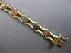 ESTATE 14KT WHITE & YELLOW GOLD 3D MATTE & SHINY SCREW DESIGN FUN LOVE BRACELET