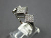 .75CT DIAMOND 14KT WHITE GOLD PRINCESS 3D PAST PRESENT FUTURE ANNIVERSARY RING