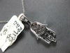 ESTATE .30CT DIAMOND 14KT WHITE GOLD 3D PAVE CHAMSA HAMSA LUCKY FLOATING PENDANT