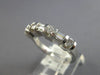 .54CT DIAMOND 14KT WHITE GOLD ROUND & BAGUETTE CHANNEL WEDDING ANNIVERSARY RING