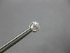 ESTATE .70CT DIAMOND 14K WHITE GOLD CLASSIC ROUND SOLITAIRE STUD EARRINGS #28174