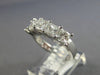 LARGE 1.85CT DIAMOND 14K WHITE GOLD 3D PRINCESS 5 STONE WEDDING ANNIVERSARY RING