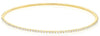 ESTATE 2.10CT DIAMOND 14KT YELLOW GOLD CLASSIC 2MM ETERNITY CUFF BANGLE BRACELET