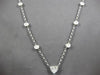 1.5CT DIAMOND 18KT WHITE GOLD HEART CIRCULAR BY THE YARD INVISIBLE LOVE NECKLACE