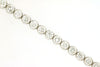 ESTATE 6.9CT DIAMOND 14KT WHITE GOLD 3D ROUND CLASSIC TENNIS BRACELET