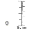 ESTATE .75CT DIAMOND 14K YELLOW GOLD CLASSIC ROUND 3 PRONG MARTINI STUD EARRINGS