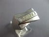 WIDE .74CT DIAMOND 14KT WHITE GOLD 3D PRINCESS CHANNEL CRISS CROSS MENS FUN RING