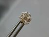 ESTATE .50CT DIAMOND 18KT YELLOW GOLD ROUND & BAGUETTE CLUSTER SQUARE EARRINGS