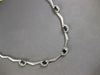 4.65CT DIAMOND & AAA SAPPHIRE 14KT WHITE GOLD MULTI FLOWER BY THE YARD NECKLACE