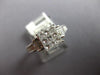 .93CT DIAMOND 18KT WHITE GOLD 3D PRINCESS & BAGUETTE INVISIBLE ENGAGEMENT RING