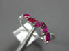 .63CT DIAMOND & AAA RUBY 14KT WHITE GOLD 3D ROUND & MARQUISE MULTI LEAF FUN RING