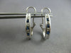 .92CT DIAMOND & AAA SAPPHIRE 14K WHITE GOLD 3D CHANNEL UMBRELLA HANGING EARRINGS