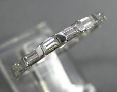 1.26CT DIAMOND 14KT WHITE GOLD BAGUETTE ETERNITY WEDDING ANNIVERSARY RING #26648