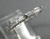 1.26CT DIAMOND 14KT WHITE GOLD BAGUETTE ETERNITY WEDDING ANNIVERSARY RING #26648