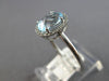 2.12CT DIAMOND & AAA AQUAMARINE 18KT WHITE GOLD 3D OVAL & ROUND ENGAGEMENT RING