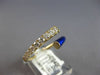 .43CT DIAMOND & BLUE ENAMEL 14KT YELLOW GOLD GRADUATING JOURNEY CRISS CROSS RING