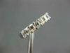 1.26CT DIAMOND 18KT WHITE GOLD 3D BAGUETTE 7 STONE SHARED PRONG ANNIVERSARY RING
