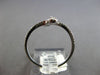 ESTATE .33CT DIAMOND 14K WHITE GOLD ROUND DOUBLE TEAR DROP CRISS CROSS LOVE RING