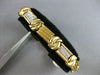 LARGE 1.0CT DIAMOND 14KT YELLOW GOLD 2 ROW LOVE KNOT MULTI LINK TENNIS BRACELET