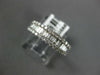.45CT DIAMOND 14KT WHITE GOLD 3D ROUND & BAGUETTE 3 ROW WEDDING ANNIVERSARY RING