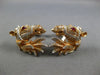 ESTATE EXTRA LARGE 1.62CT DIAMOND & AAA RUBY 18K ROSE GOLD HAPPY HORSE CUFFLINKS