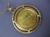 ANTIQUE LARGE 18KT & 22KT YELLOW GOLD 3D VENEZUELA COIN FLOATING PENDANT #27376