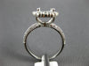 ESTATE LARGE .90CT DIAMOND PLATINUM 3D HALO SEMI MOUNT ENGAGEMENT RING #23753