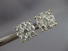 ESTATE LARGE 2.01CT DIAMOND 14KT YELLOW GOLD ROUND CLUSTER FLOWER STUD EARRINGS