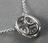 .67CT DIAMOND 14KT WHITE GOLD CLUSTER INVISIBLE OVAL HALO BY THE YARD NECKLACE