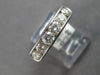 WIDE 1CT DIAMOND 14K WHITE GOLD CLASSIC 6 STONE CHANNEL WEDDING ANNIVERSARY RING
