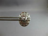 LARGE 7.23CT DIAMOND & AAA AUSTRALIAN OPAL 14KT WHITE GOLD 3D OVAL STUD EARRINGS