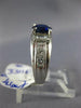 2.03CT DIAMOND & AAA SAPPHIRE PLATINUM ROUND BAGUETTE & PRINCESS MENS PINKY RING