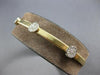 .31CT DIAMOND 14KT 2 TONE GOLD 3D PAST PRESENT FUTURE FLEXIBLE BANGLE BRACELET