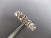 ESTATE LARGE 8.51CT DIAMOND PLATINUM 3D CLASSIC ROUND ETERNITY ANNIVERSARY RING