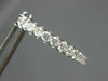2.07CT DIAMOND 14KT WHITE GOLD 3D CLASSIC 3MM INSIDE OUT HOOP HANGING EARRINGS