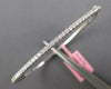 .85CT DIAMOND 14KT WHITE GOLD 3D CLASSIC ROUND SEMI ETERNITY 2MM BANGLE BRACELET