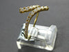 .39CT DIAMOND 18KT YELLOW GOLD 3D GRADUATING CRISS CROSS SNAKE FLEXIBLE FUN RING